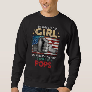 Da ist also dieses Mädchen, das mir das Herz gesto Sweatshirt