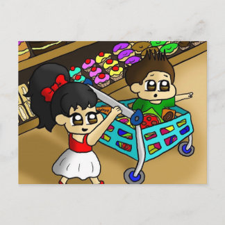 Da ist der Kuchen!!! Postkarte