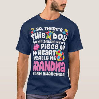 Da ist dieser Junge, den er mich Oma Autism Frauen T-Shirt