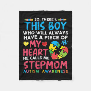 Da ist dieser Junge, den er mich StepMom Autism Aw Fleecedecke