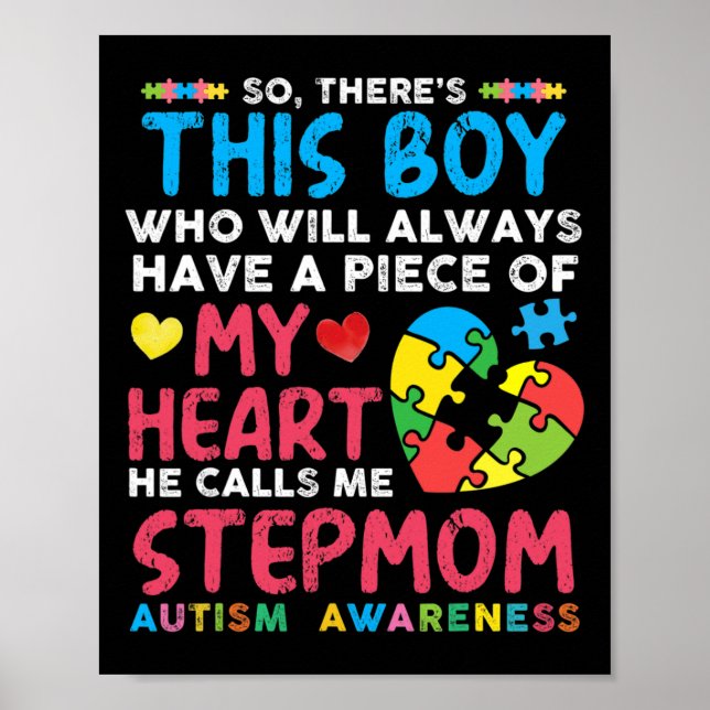 Da ist dieser Junge, den er mich StepMom Autism Aw Poster (Vorne)