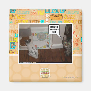 Da ist ein Hase in meinem Essen. Magnet