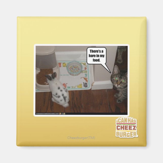 Da ist ein Hase in meinem Essen. Magnet (Vorne)