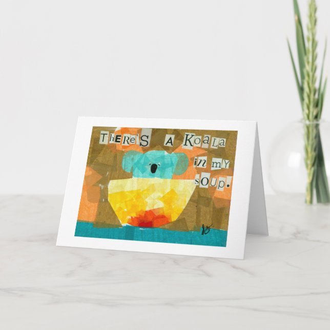 Da ist ein Koala in meiner Suppe. Karte (Vorderseite)