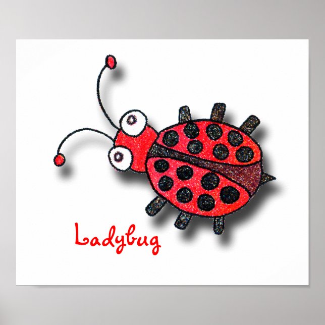 Da ist ein Ladybug auf meinem Poster! Poster (Vorne)