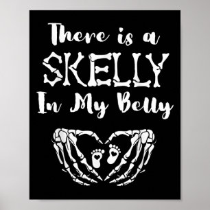 Da ist ein Skelett in meinem Bauch Skelett Hallowe Poster