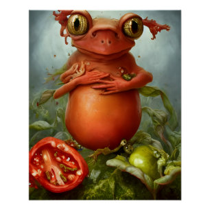 Da ist eine Kreatur in meinem Salat Poster