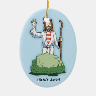 Da ist Jesus! Keramik Ornament