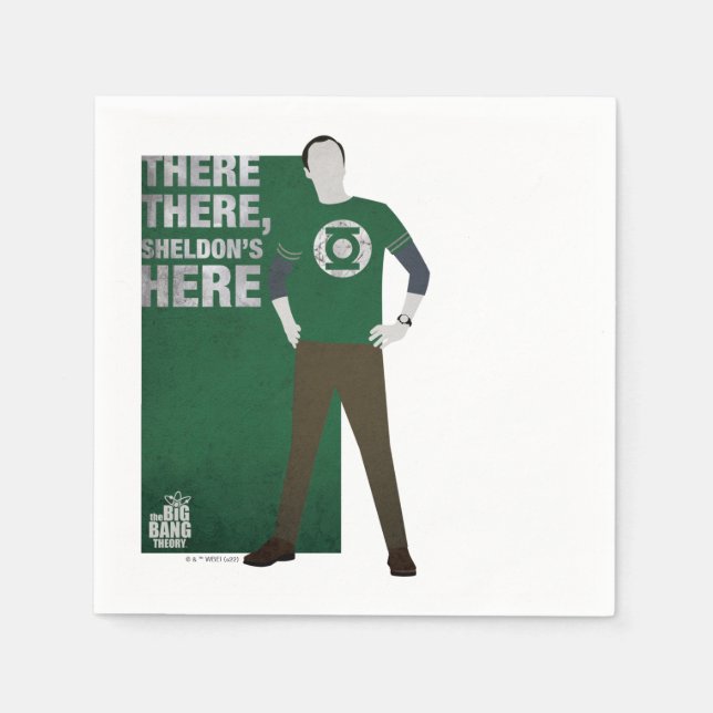Da ist Sheldon. Serviette (Vorderseite)