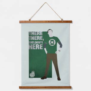 Da ist Sheldon. Wandteppich Mit Holzrahmen