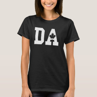DA Letter D and A Hauptstadt Alphabet Canada Maple T-Shirt