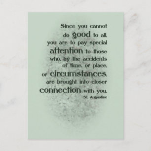 Da man nicht allen Gutes tun kann Postkarte