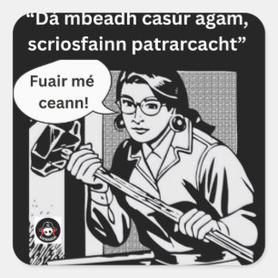 Dá mbeadh casúr agam quadratischer aufkleber
