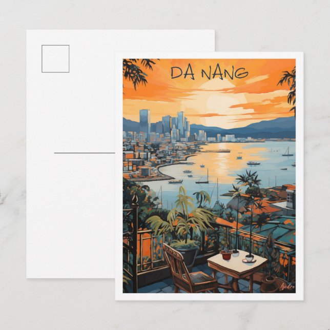 Da Nang Vietnam Reise Ästhetik Postkarte (Vorne/Hinten)