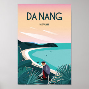 Da Nang vietnam Reiseplakat Poster