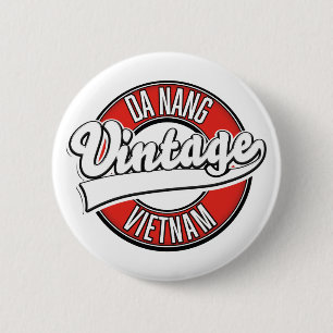 Da Nang vietnam Retro-Logo Button