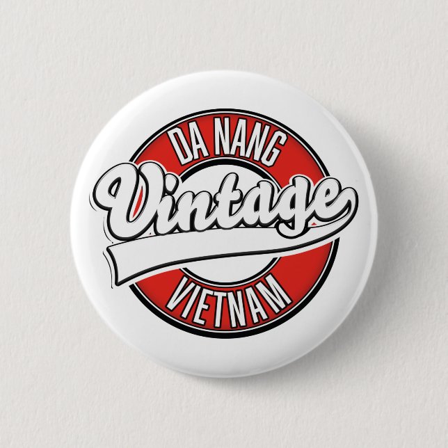 Da Nang vietnam Retro-Logo Button (Vorderseite)