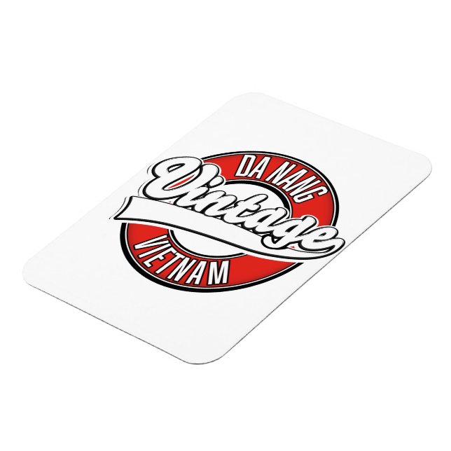 Da Nang vietnam Retro-Logo Magnet (Linke Seite)
