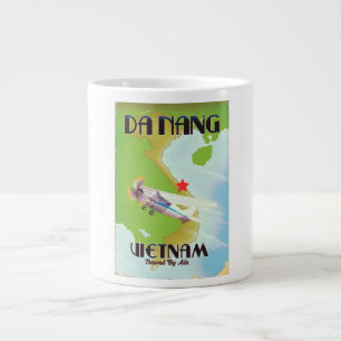 Da Nang Vietnam Vintage-Reiseplakat Jumbo-Tasse