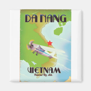 Da Nang Vietnam Vintage Reiseplakat Magnet