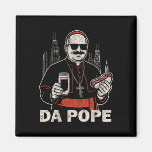 Da Pope aus Amerika Chicago Papst Leo Xiv Funny Vi Magnet