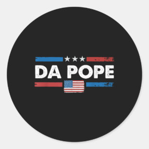 Da Pope aus Amerika Chicago Papst Leo Xiv Provost Runder Aufkleber