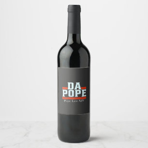 Da Pope aus Amerika Chicago Papst Leo XIV Provost Weinetikett