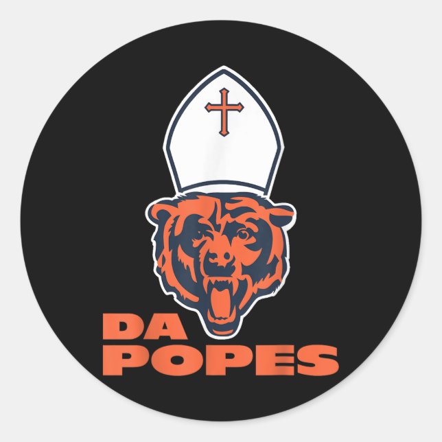 Da Pope Chicago Pope Leo Runder Aufkleber (Vorderseite)
