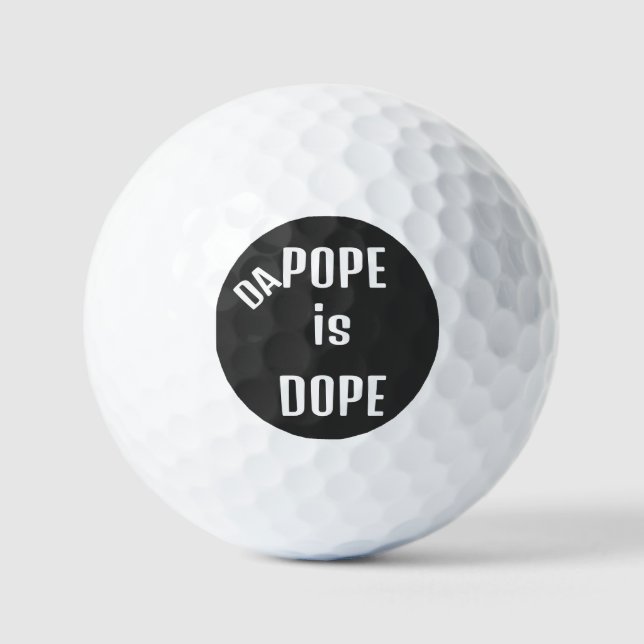 DA Pope ist Dope Golfbälle (Vorderseite)