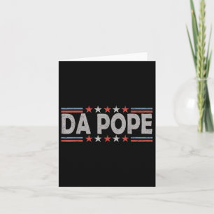 Da Pope Leo Xiv American Patriot - Funny Katholic Karte