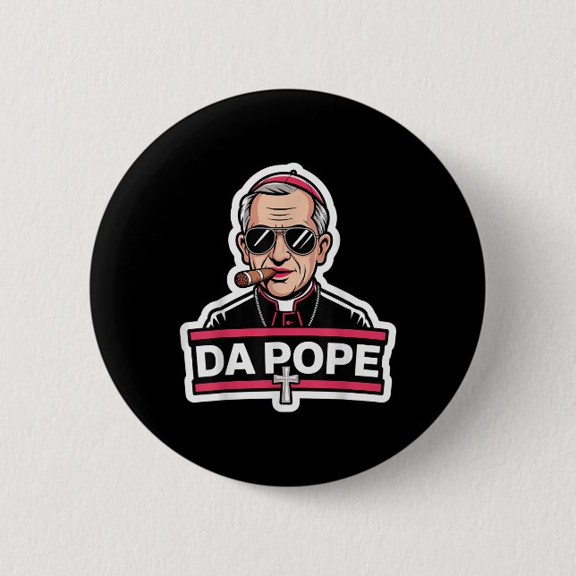 Da Pope Leo Xiv Christlich Papst Robert Prevost Fu Button (Vorderseite)