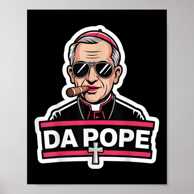 Da Pope Leo Xiv Christlich Papst Robert Prevost Fu Poster (Vorne)