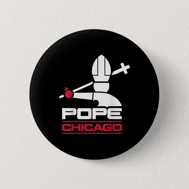 Da Pope Leo Xiv Shirt Chicago Baseball Button (Vorderseite)