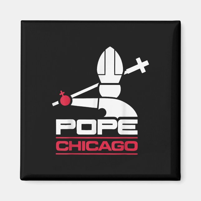 Da Pope Leo Xiv Shirt Chicago Baseball Magnet (Vorne)