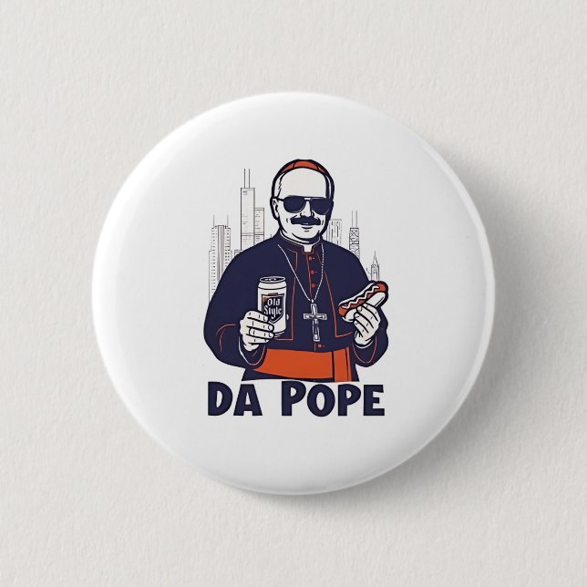 Da Pope Leo XIV Vatican 4. Juli USA Button (Vorderseite)