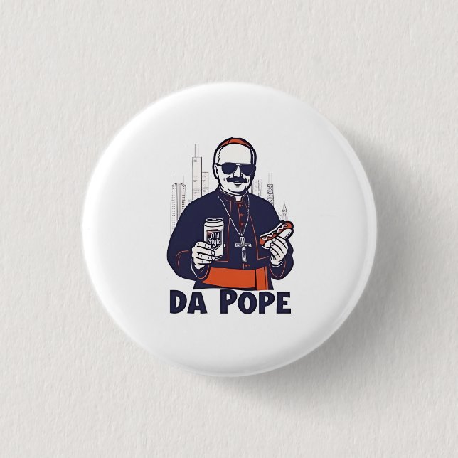 Da Pope Leo XIV Vatican 4. Juli USA Button (Vorderseite)