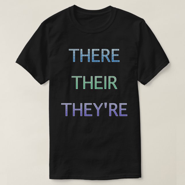 Da sind sie Grammatikkkers T-Shirt (Design vorne)
