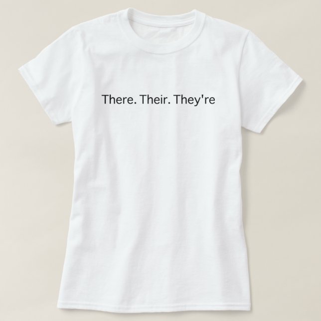 Da sind sie T-Shirt (Design vorne)