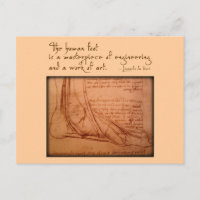 da Vinci: "Der menschliche Fuß ist..."