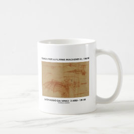 Da Vinci-Entwurf für eine Flugmaschine Tasse