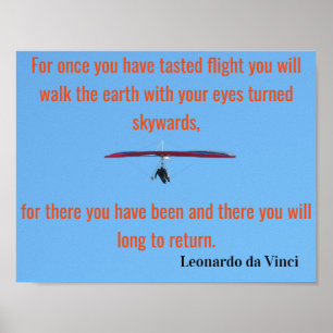 Da Vinci Flying Gedicht 🚁 ✨ Budget Special Poster
