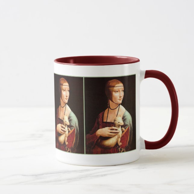Da Vinci: Frau mit der Ermine Tasse (Rechts)