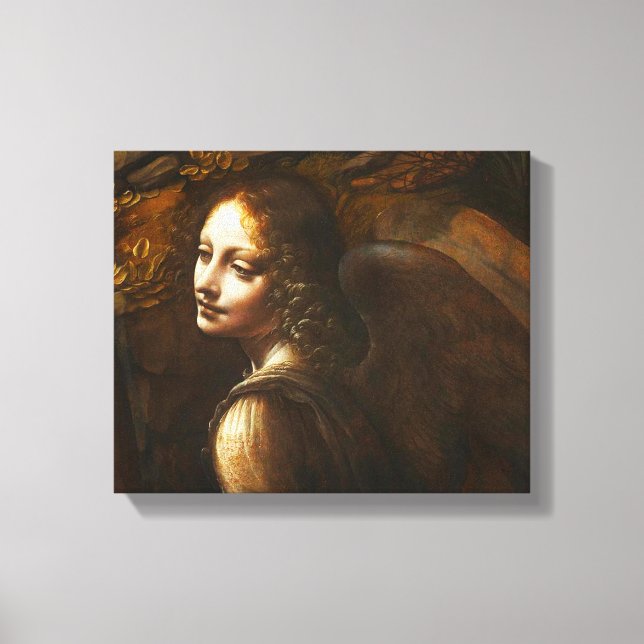 Da Vinci Jungfrau der Rocks Angel Leinwand Wrap (Vorderseite)