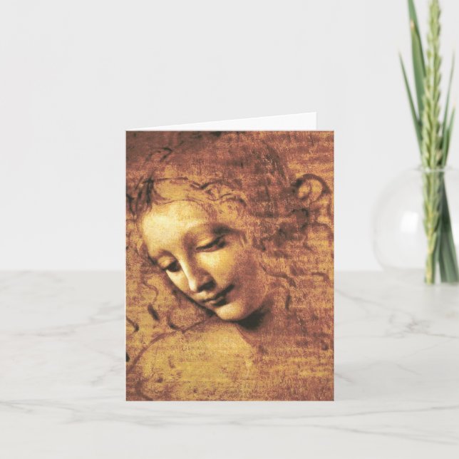 Da Vinci La Scapigliata Karte (Vorderseite)