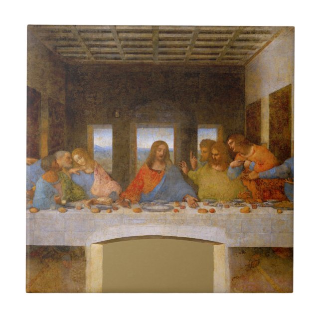 Da Vinci Last Supper Fine Art Classic Fliese (Vorderseite)