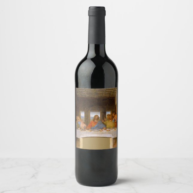 Da Vinci Last Supper Fine Art Classic Weinetikett (Vorderseite)