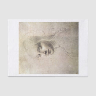 Da vinci Mädchen Gesicht decoupage Seidenpapier
