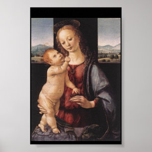 DA VINCI MADONNA UND KIND POSTER