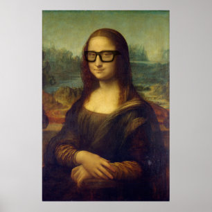da Vinci Mona Lisa, Cooler Hipster Poster