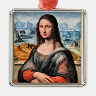 Da Vinci - Mona Lisa, weltberühmtes Gemälde Ornament Aus Metall